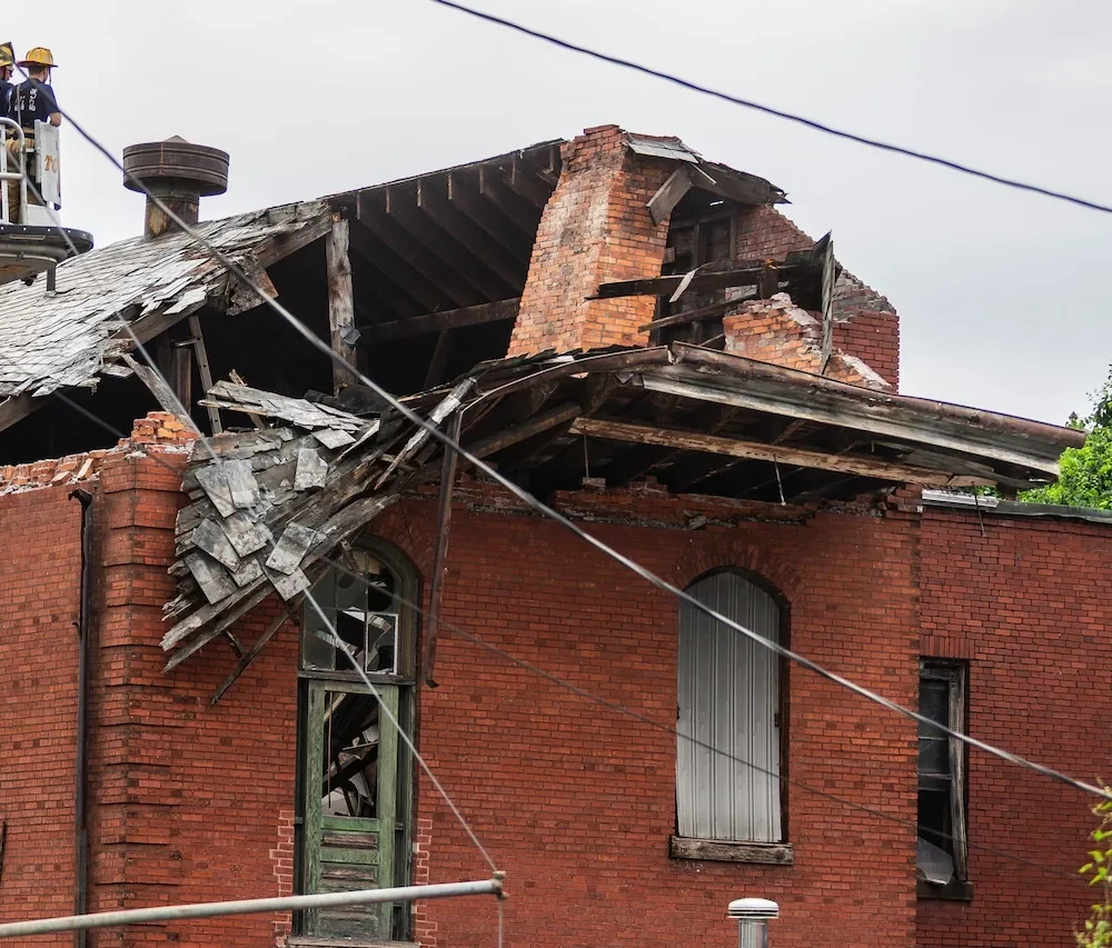 Commercial Fire Damage Roof Repair in Rochester, MN